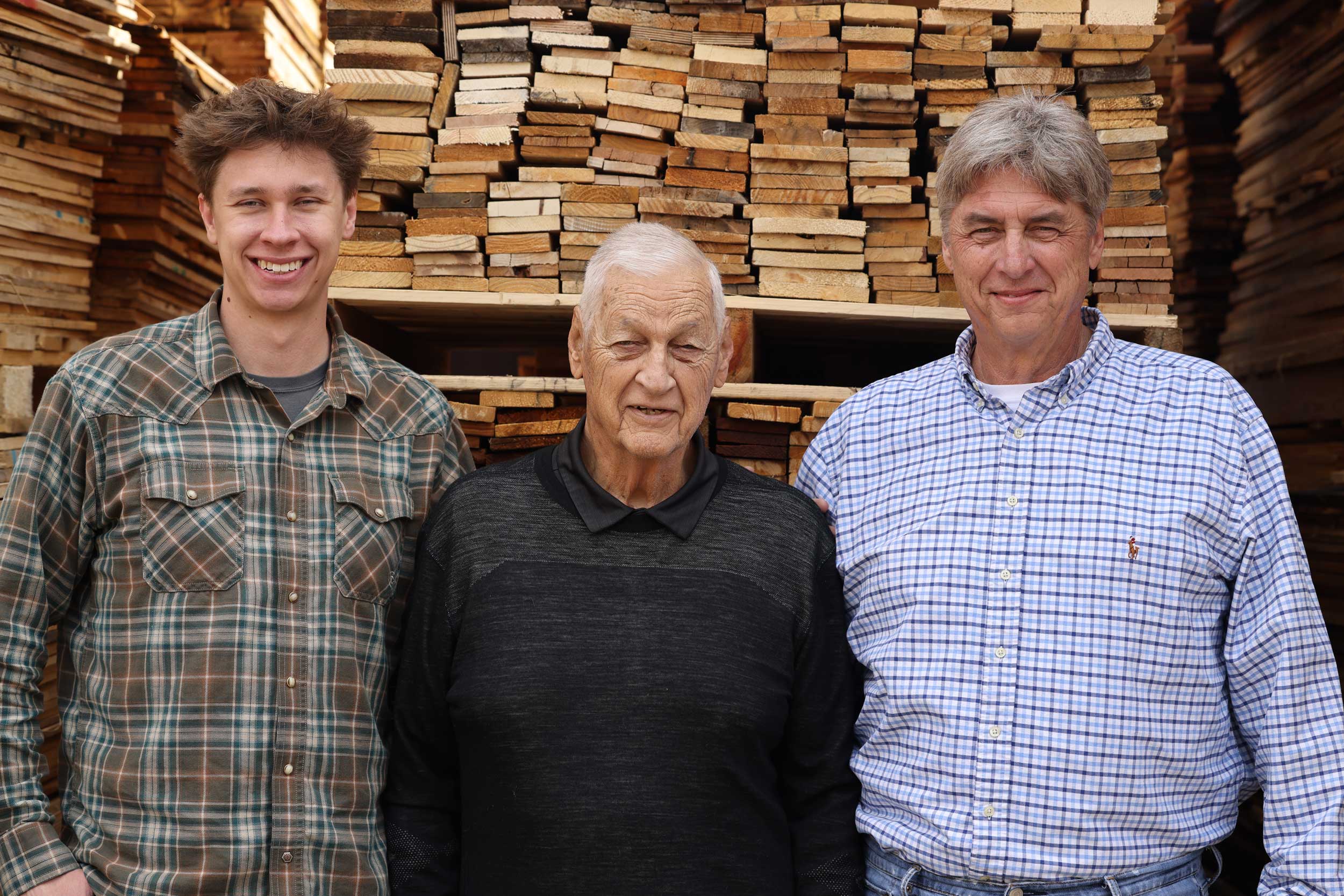 BTL Founder Roger Lehman with President Brett Lehman and David Lehman